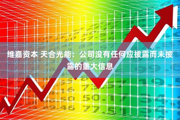 维嘉资本 天合光能：公司没有任何应披露而未披露的重大信息